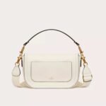 Valentino Garavani Alltime Grainy Leather White 23cm - Image 4