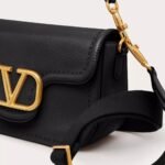 Valentino Garavani Alltime Grainy Leather Black 23cm - Image 6