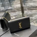 Saint Laurent Kate Medium In Grain De Poudre Black 24cm - Image 5