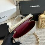 Chanel Vanity Case With Chain Metallic Silver 20Cm - Image 5
