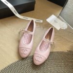 Chanel Mary Jane Ballet Flat Baby Pink - Image 2