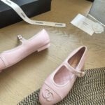 Chanel Mary Jane Ballet Flat Baby Pink - Image 4