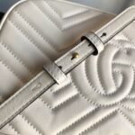 Gucci GG Marmont Small Shoulder Bag White 24cm ‎447632 DTD1T 9022 - Image 5