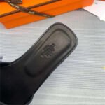 Hermes Oran Slide Sandals Black - Image 3
