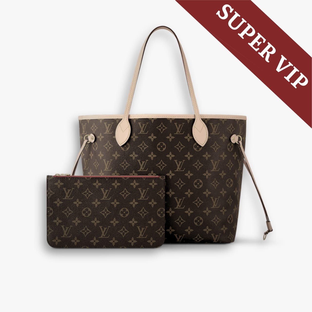 myelegous-1280-x-1280-px-16-1-1 Super Vip 1:1 – Louis Vuitton Neverfull MM Bag Monogram Canvas Cerise Red 31Cm M46987 - Image 1