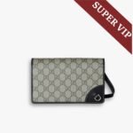 [SUPER VIP 1:1] – Gucci GG Emblem Super Mini Shoulder Bag Black 20cm 820688 FAD6L 9741